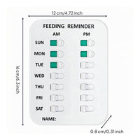 Pet Feeding Tracker Printed Layout Pet Food Chart White
