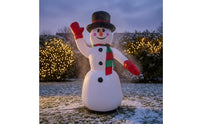 Inflatable Snowman with Top Hat Giant Christmas Inflatable Snowman Yard Decoration Freestanding Outdoor for Garden, Storefront