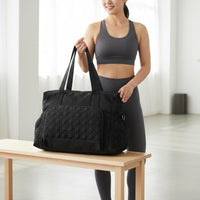 Travel Duffel Bag Organized Pockets Mother's Bag Removable Shoulder Strap for Moms, Women, Fitness