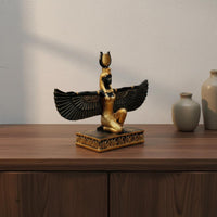 Ancient Deity Statue Mythological Winged Figure Statue Decor Winged Mythological Wing Figure Deity Figurine Hand-Painted Details House
