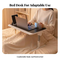 Adjustable Folding Table Foldable Lap Desk Space-Saving for Sofa, Students, Kids