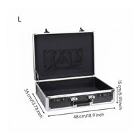 Combination Lock Case Keyless Security Aluminum Briefcase Metal Frame for Office
