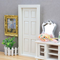 1:12娃娃屋dollhouse迷你家具袖珍小屋装饰配件门窗白色三节门