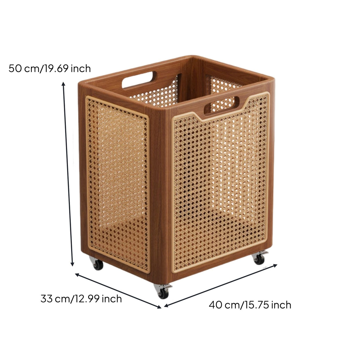 Fruit and Vegetable Storage Rack Easy Mobility Vegetable Storage Cart with Wood Top Large Capacity Rolling Utility Cart with Baskets