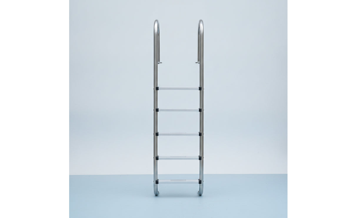 Pool Ladder with Handrails Rust Resistant Pool Ladder with Handrail Rustproof for Backyard Pools