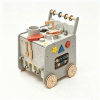 Kitchen Pusher Sturdy Play Kitchen with Oven Sensory Activity Pusher for Infants