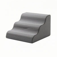 Non-Slip Dog Stairs with Washable Cover High-Resilience Foam Pet Ramp Gentle Feline Steps Supportive for Bedside