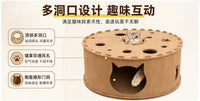 Felt Cat Cave Tunnel Toy Integrated Donut Tire Hideaway Cat House for All Seasons