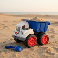 Movable Parts Large Dump Truck Toy Sturdy Plastic Toy Construction Vehicle for Toddlers, Sandbox