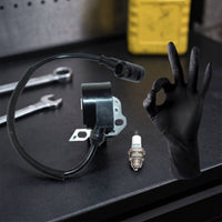 Ignition Coil and Ignition Electrode Plug Kit Compatible Ignition Coil Assembly Engine Parts Insulated Part Heat Resistant