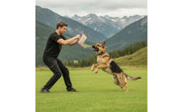 Heavy-Duty Dog Training Bite Toy Long-Lasting Jute Bite Pad Tough Jute Tug Toy Woven for Dogs, Young Dogs, Outdoor Play