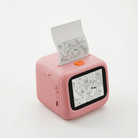 Inkless Mini Thermal Printer Toy Interactive Toy Printer with Screen Compact Creative for Families