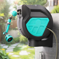 Automatic Rewind Hose Reel Easy to Use Retractable Hose Reel Any Length Lock
