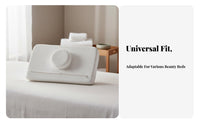 Anti-Collapse Beauty Bed Pillow Universal Rectangular Pillow with Neck Roll Ergonomic Design for Spa Professionals