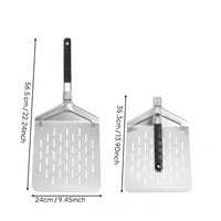 Stainless Steel Effortless Pizza spades Storage Cooking Accessory Wide Surface Kitchen Utensil for Barbecue