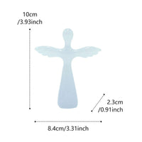 Transparent Angel Cross Gift Handheld Prayer Cross Peaceful Design Spiritual Decor for Display