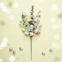 Easter Egg Branch Flexible Stems Artificial Fruit Flower Pick Long-Lasting