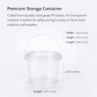 Bucket Lid Carry Handle Storage Container, Transparent Storage Bucket Lid, Handle Storage Unit Conta - Image 7