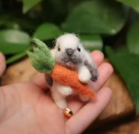 Wool Felt Carrot Bunny Craft Kit