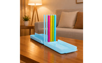 Foldable Stacking Game with Storage Case Portable Color Stacking Game Compact Toy Travel-Friendly for Children, Families, Party, Classroom