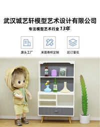过家家玩具迷你仿真小家具微场景微缩餐边柜模型迷娃娃屋置物柜