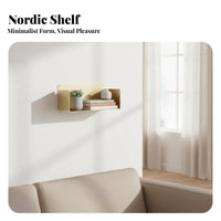 U-Shaped Floating Shelf Easy to Install Floating U-Shelf Multifunctional