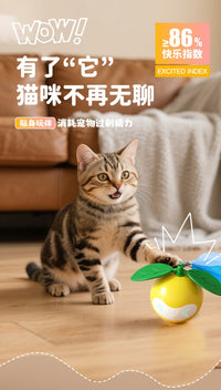 Smart Laser Cat Toy Ball with Automatic Cat Teaser for Interactive Play