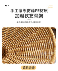 仿藤编手提坚果篮新中式糕点果篮月饼篮干果糖果盒礼品篮家用