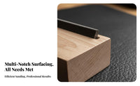 Professional Grade Fret End Beveling File Comfortable Wooden Grip Fret End Dressing File Solid Wood Construction for DIY Hobbyists, Fretwork