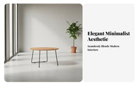 2 Pieces Nordic Design Nesting Table Set Space-Saving Mixed-Shape Nesting Tables Minimalist aesthetic Living Room Furniture Modern Look for Apartment Dwellers, New Homeowners, Interior Designers, Small Spaces, Lounge Area, Home Office