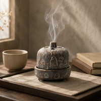 Ceramic Incense Burner Meditation Tabletop Censer