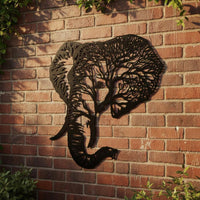 Metal Elephant Wall Art Elephant Wall Sculpture Lightweight Home Decoration for Living Room