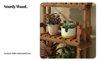 Multi-Tier plant Ladder Freestanding Plant Stand Space-Saving for Living Room