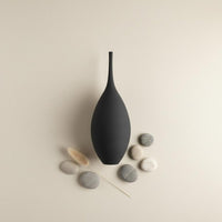 Ceramic Vase Brushed Texture Modern Minimalist Vase Holds Water for Entryway