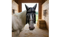 Ear Bonnet with Fringe Summer Use Horse Ear Bonnet Breathable Mesh for Pasture
