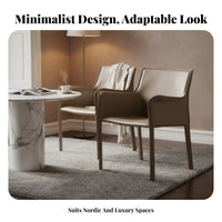 Upholstered Armchair Light Luxury Upholstered Side Chair Minimalist Design Nordic Aesthetic for Dining Room, Restaurant, Bedroom