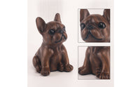 Dog Figurine Glossy Decorative Canine Sculpture Tabletop Home Decor for Entryway