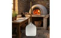 Metal Pizza Peel Rounded Corners Aluminum Pizza Paddle Baking Tool Restaurant Grade Non-Stick