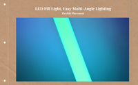 RGB dimmable LED tube for photo