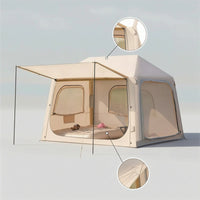 Inflatable Car-Tail Tent Rain-Resistant Inflatable SUV Tent Quick-Setup Shelter for Campers, Tailgating, Wilderness Trekking