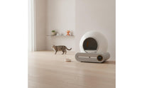 Smart App Control Self Cleaning Litter Box Large-Capacity Automatic Litter Box Safety Sensors Pet Supply Handshands-off for Indoor, Apartments