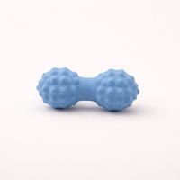 Peanut Massage Ball for Deep Tissue , Workout Recovery, Silicone Double for Athletes Home Gym Exercise, 5.28x2.17in