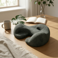 Meditation Seat Cushion Curved Contoured Seat Cushion Textured