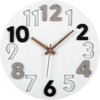 MDF Double-Layer Wall Clock with Silent Quartz Movement