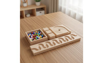 Bead Tracking Toy Sleek Track Board with Beads Sensory Bead Guide for Young Children