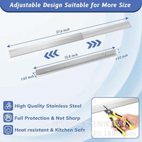 现货！亚马逊热卖爆款不锈钢炉灶缝隙盖灶台缝隙条厨房炉灶柜间隙