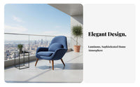 Highspine accent Chair Nordic design Upholstered Armchair Minimalist Comfortable for Living Room, Bedroom, Balcony