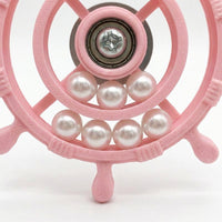 Parrot Toy Rotating Wheel with Spokes, PLA Material Interactive Bird Cage Accessory, Suction Cup Cockatiel Budgie and Parakeet Toy