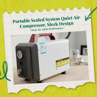 Ultra-quiet oil-free air compressor