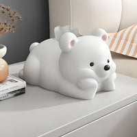 Bear Tissue Box Desktop Cute Bear Tissue Holder Soft Design for Living Room